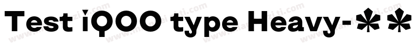 Test iQOO type Heavy字体转换